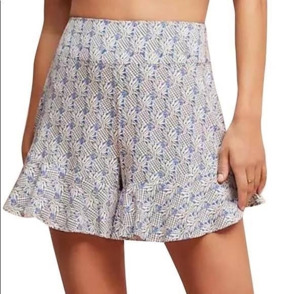 Anthropologie Maeve Pineapple Shorts